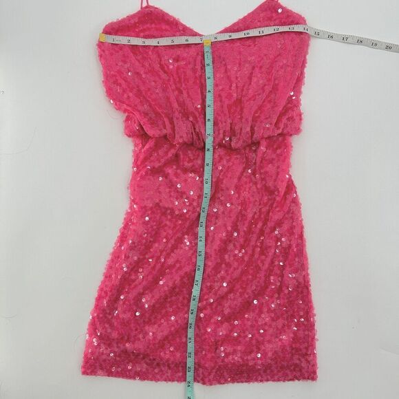 Aidan Mattox Pink Sequin Mini Dress NWT Size 0 - Picture 7 of 8